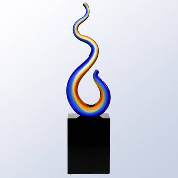 art glass, art glass crystal awards, custom crystal awards, custom awards, abstract awards, glass art